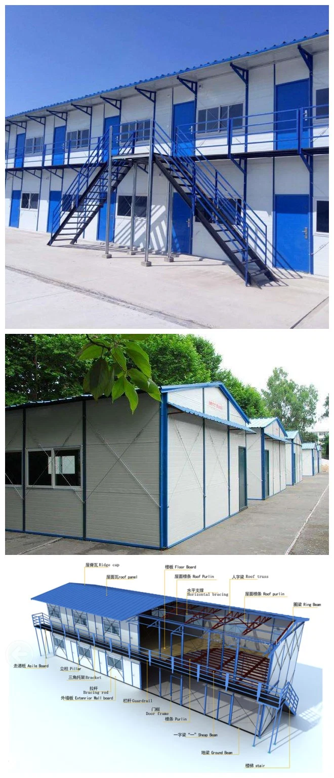 Environmental Friendly Prefab Quick Installation Sandwich Panel House Mobile Cabins