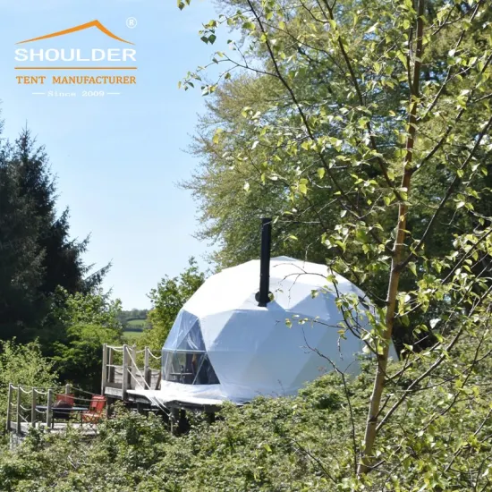 Tenda a cupola geodetica Glamping per hotel di lusso con isolamento termico