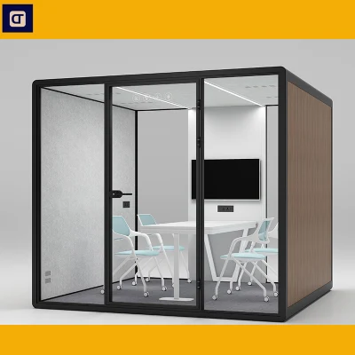 Cabina di lavoro modulare per interni silenziosa per ufficio aperto acustico Facile da montare Ufficio privato moderno Pod Co